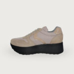 Zapatillas beige con plataforma Painos Blackystone de balaitus, serraje y charol beige